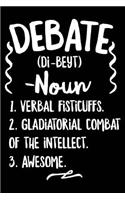 Debate Di-Beyt Noun Verbal Fisticuffs Gladiatorial Combat of the Intellect Awesome