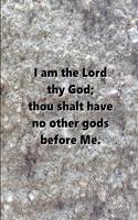 Religious Journal 1st Commandment Traditional Stone: (notebook, Diary, Blank Book)