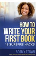 How To Write Your First Book