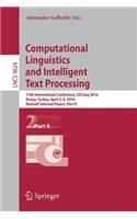 Computational Linguistics and Intelligent Text Processing: 17th International Conference, Cicling 2016, Konya, Turkey, April 3-9, 2016, Revised Selected Papers, Part II