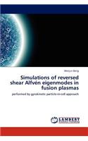 Simulations of Reversed Shear Alfven Eigenmodes in Fusion Plasmas