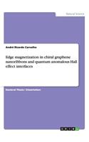 Edge magnetization in chiral graphene nanoribbons and quantum anomalous Hall effect interfaces in graphene