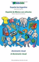 BABADADA, Español de Argentina - Español de México con articulos, diccionario visual - el diccionario visual