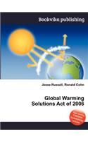 Global Warming Solutions Act of 2006: (English)