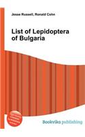 List of Lepidoptera of Bulgaria