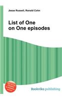 List of One on One Episodes