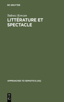 Littérature Et Spectacle