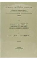 The Armenian Texts of Epiphanius of Salamis De mensuris et ponderibus