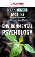 Gullybaba IGNOU BA (Honours) 5th Sem BPCE-143 Environmental Psychology in English - Latest Edition IGNOU Help Book with Solved Previous Year's Question Papers and Important Exam Notes
