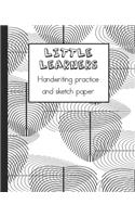 Little learners handwriting practice and sketch paper