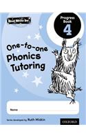 Read Write Inc.: Phonics One-to-One Phonics Tutoring Progress Book 4 Pack of 5