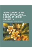 Transactions of the Royal Entomological Society of London (Volume 114)