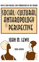 Social and Cultural Anthropology in Perspective