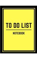 To Do List Notebook