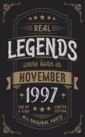 Real Legends were born in November 1997