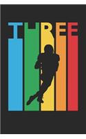 Football Notebook for 3 Year Old Boys and Girls - Colorful Football Journal - 3rd Birthday Gift for Football Player Diary