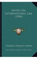 Notes on International Law (1904)