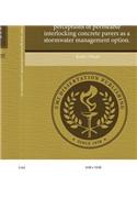Investigation of Storm Water Management Professionals' Perceptions of Permeable Interlocking Concrete Pavers as a Stormwater Management Option