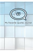 My Favorite Quotes Journal: (English)