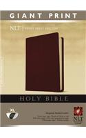 Giant Print Bible-NLT: New Living Translation, Burgundy, Giant Print, Bonded Leather, Classic Text Edition