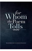 For Whom the Poem Tolls: (English)