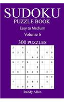 300 Easy to Medium Sudoku Puzzle Book