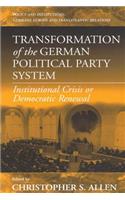 Transformation of the German Political Party System