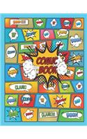 Draw Your Own Comics/Blank Comic Journal - 24 Pages of Fun Comic - A Large 8.5