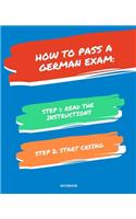 Notebook How to Pass a German Exam