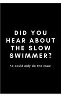 Did You Hear About The Slow Swimmer? He Could Only Do The Crawl