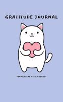 Kawaai Cat With A Heart Gratitude and Affirmation Journal: Kids Gratitude and Affirmation Journal With Prompts - Practice Daily Gratitude To Develop Positive Thinking - Kids Boys Girls