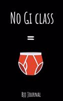 No Gi Class BJJ Journal