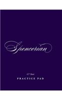 Spencerian 45° Slant Practice Pad: Calligraphy Writing Paper - Slant Angle Lined Guide Practice Sheets