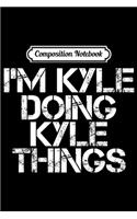 Composition Notebook: I'M SAM DOING SAM THINGS Funny Christmas Gift Idea Journal/Notebook Blank Lined Ruled 6x9 100 Pages