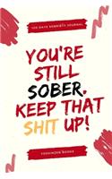 You're Still Sober Keep That Shit Up - 100 Days Of Guided Journal With Daily Reflections