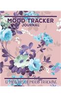 Pink Floral Mood Tracker Journal