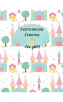 Sketchbook Journal for Girls: Drawing Pad for Kids Girls (A Large Size Journal, 8.5" x 11", 130 Pages, Blank Paper For Drawing And Sketching)