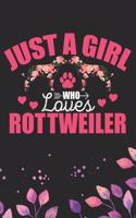 Just A Girl Who Loves Rottweiler