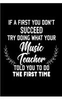 If At First You Don't Succeed... Try Doing What Your Music Teacher Told You To D