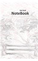 Dot Grid Notebook: Abstract Pencil Design