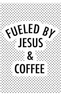 Powered by Jesus and Coffee: A 6x9 Inch Matte Softcover Journal Notebook with 120 Blank Lined Pages and a Funny Caffeine Loving Christian Faith Cover Slogan