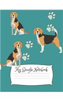 My Beagle Notebook: Cute Dog Breed Composition Notebook Wide Ruled Lined Paper(26 Dog Breeds)