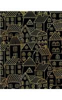 Journal Notebook Cute Houses Pattern 8