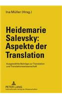 Heidemarie Salevsky: Aspekte Der Translation