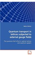 Quantum transport in lattices subjected to external gauge fields