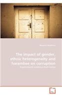 impact of gender, ethnic heterogeneity and harambee on corruption