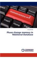 Phase change memory in Relational Database