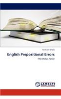English Prepositional Errors