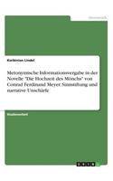 Metonymische Informationsvergabe in der Novelle 