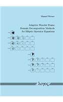 Adaptive Wavelet Frame Domain Decomposition Methods for Elliptic Operator Equations